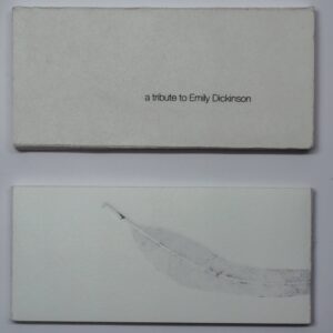 Anne-Laure H-Blanc, a tribute to Emily Dickinson