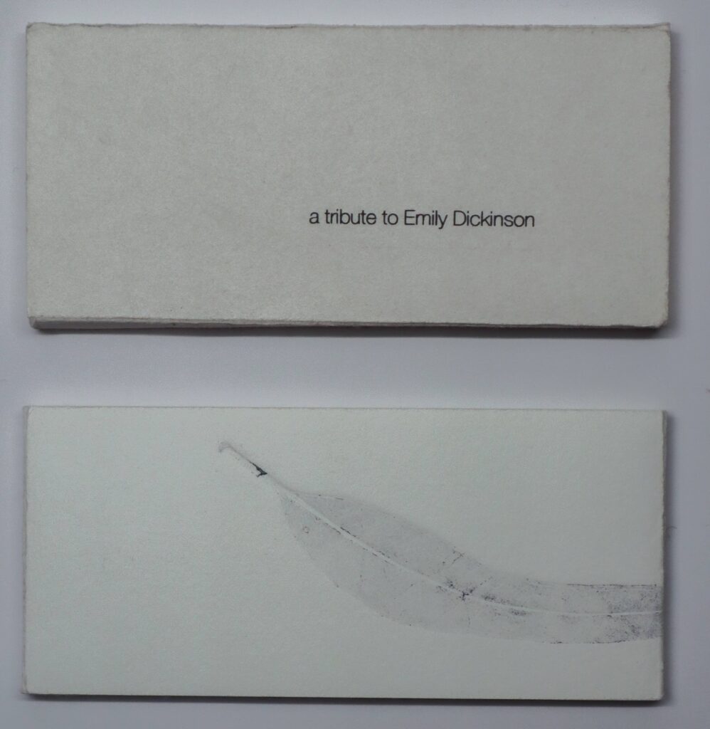 Anne-Laure H-Blanc, a tribute to Emily Dickinson