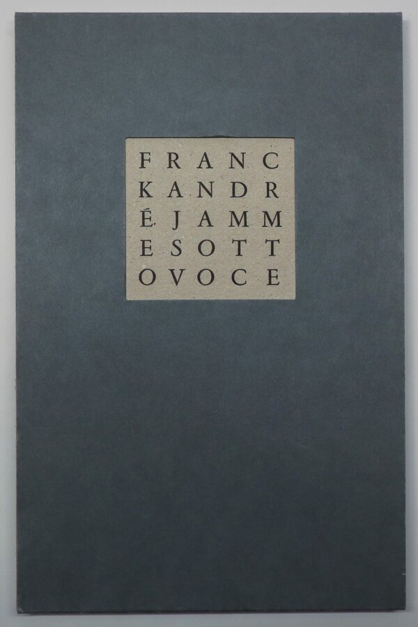 Franck André Jamme, Sotto Voce