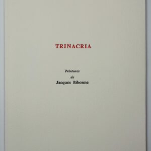 Edith de la Héronnière, Trinacria, avec deux aquarelles originales de Jacques Bibonne