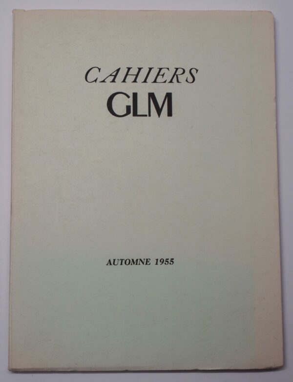 Collectif, « Cahiers GLM », n° 3 (nouvelle série)