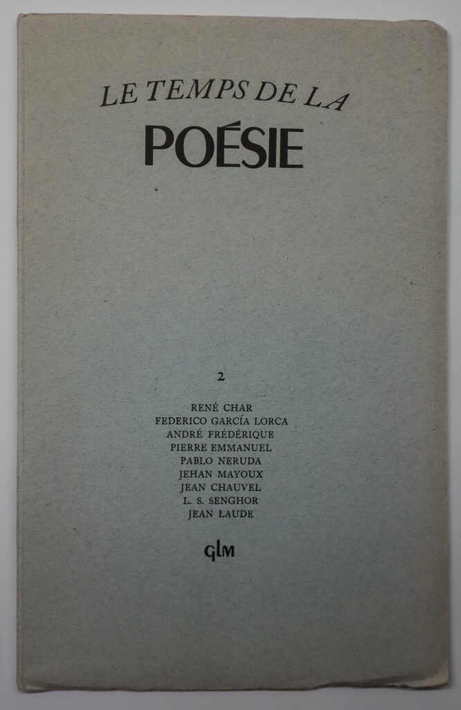 Collectif, « Le Temps de la poésie », n°2