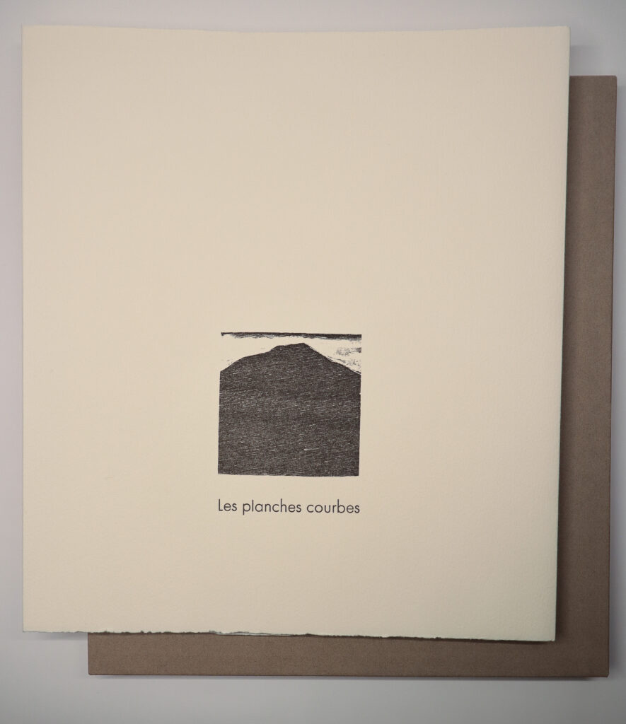 Yves Bonnefoy, Les Planches courbes, avec quatre lithographies et un bois de Farhad Ostovani