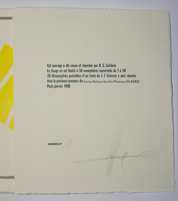 Bernard-Gabriel Lafabrie, Tarragona 1974 - Paris 1984, recueil de vingt-huit autoportraits lithographiés précédés d’un texte de Jean-Jacques Scherrer – Image 5