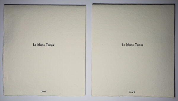 Serge Pey, Le même temps, avec deux lithographies d’Evaristo Benitez et deux portraits lithographiés de B.-G. Lafabrie – Image 3