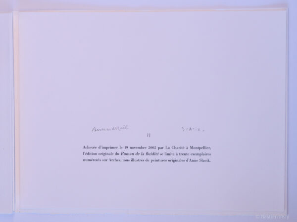 Bernard Noël, Roman de la fluidité, avec 16 peintures de Anne Slacik – Image 6