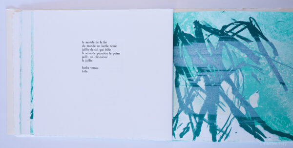 Jean-Pierre Faye, Herbe folle, herbe hors d’elle, avec six lithographies de Anne Slacik – Image 4