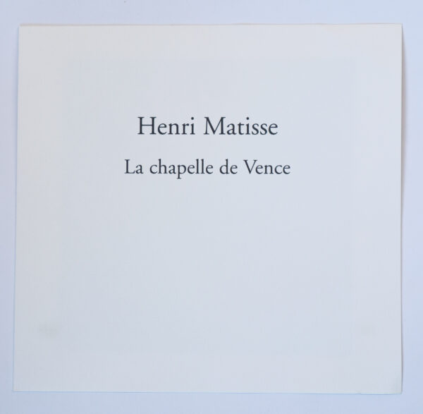 Henri Matisse, La Chapelle de Vence, Voile de calice vert – Image 2