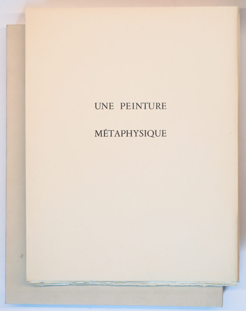 Yves Bonnefoy, Une peinture métaphysique, avec une gouache de Denise Esteban