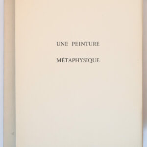 Yves Bonnefoy, Une peinture métaphysique, avec une gouache de Denise Esteban