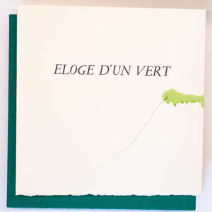 Michel Butor, Éloge d’un vert, avec des interventions libres de Joël Leick
