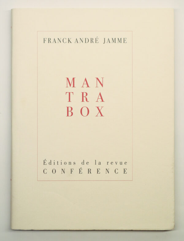 Franck André Jamme, Mantrabox, avec une peinture originale anonyme