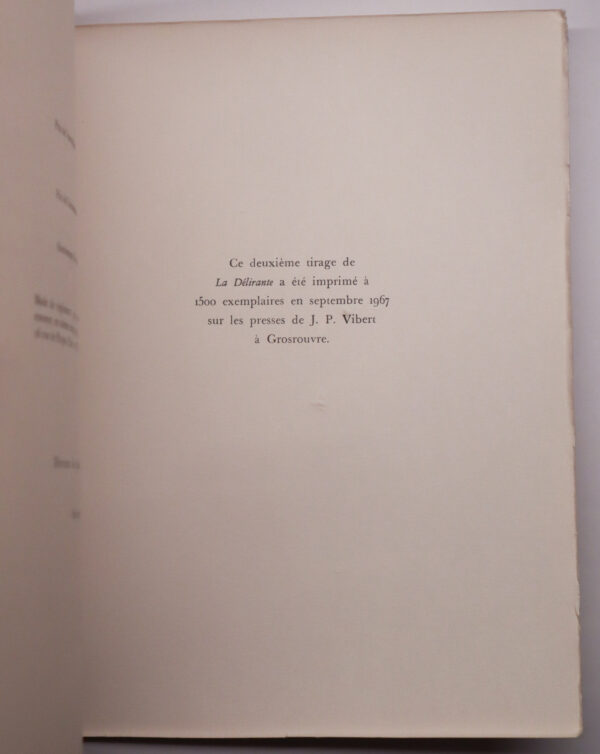 Collectif, « La Délirante, Revue de poésie », n°1 – Image 4