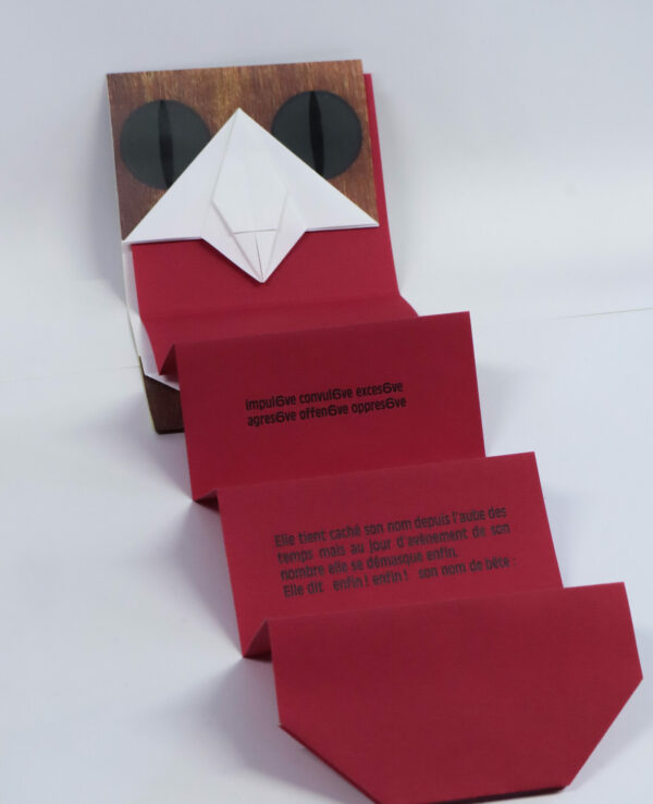 Soulignac, La Bête, livre origami